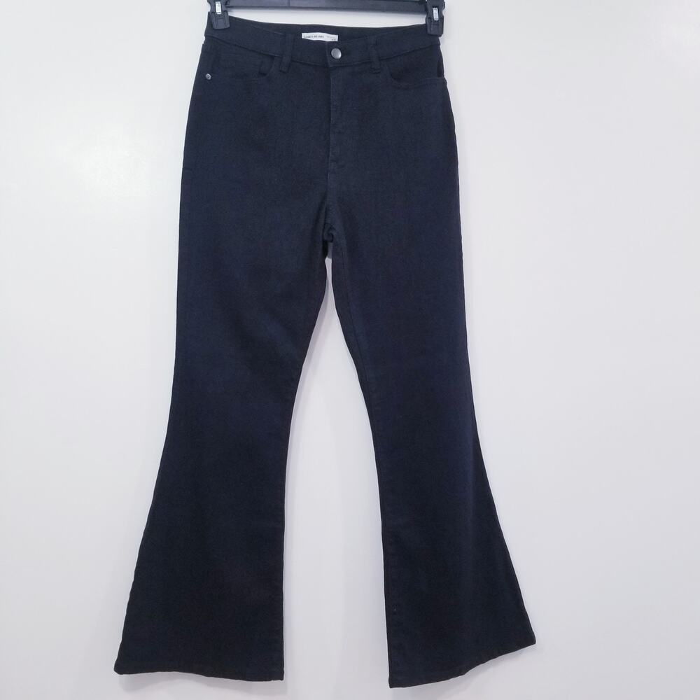 Elizabeth & James High Rise Flare Black Denim